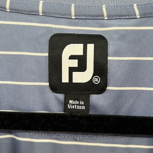 FJ FootJoy Performance Polo - Slate Blue/White - XXL - Picture 3 of 7